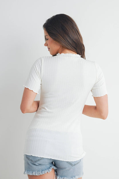 Ribbed Maternity T-Shirt