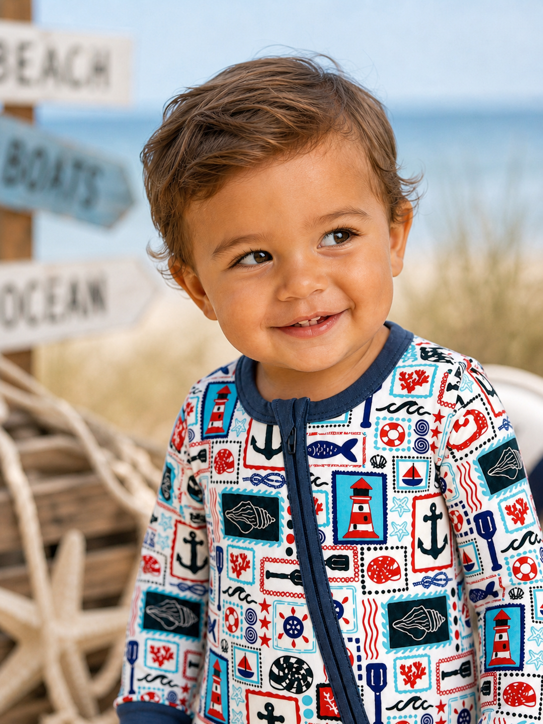 Seaside Stamps Footie