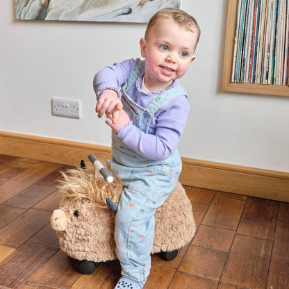 Highland Cow Hairies Ride-On Toy