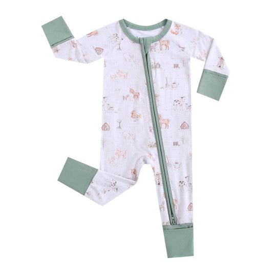 Hay, Little One Zippered Romper