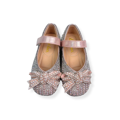 Pearl & Rhinestone Flat Shoes