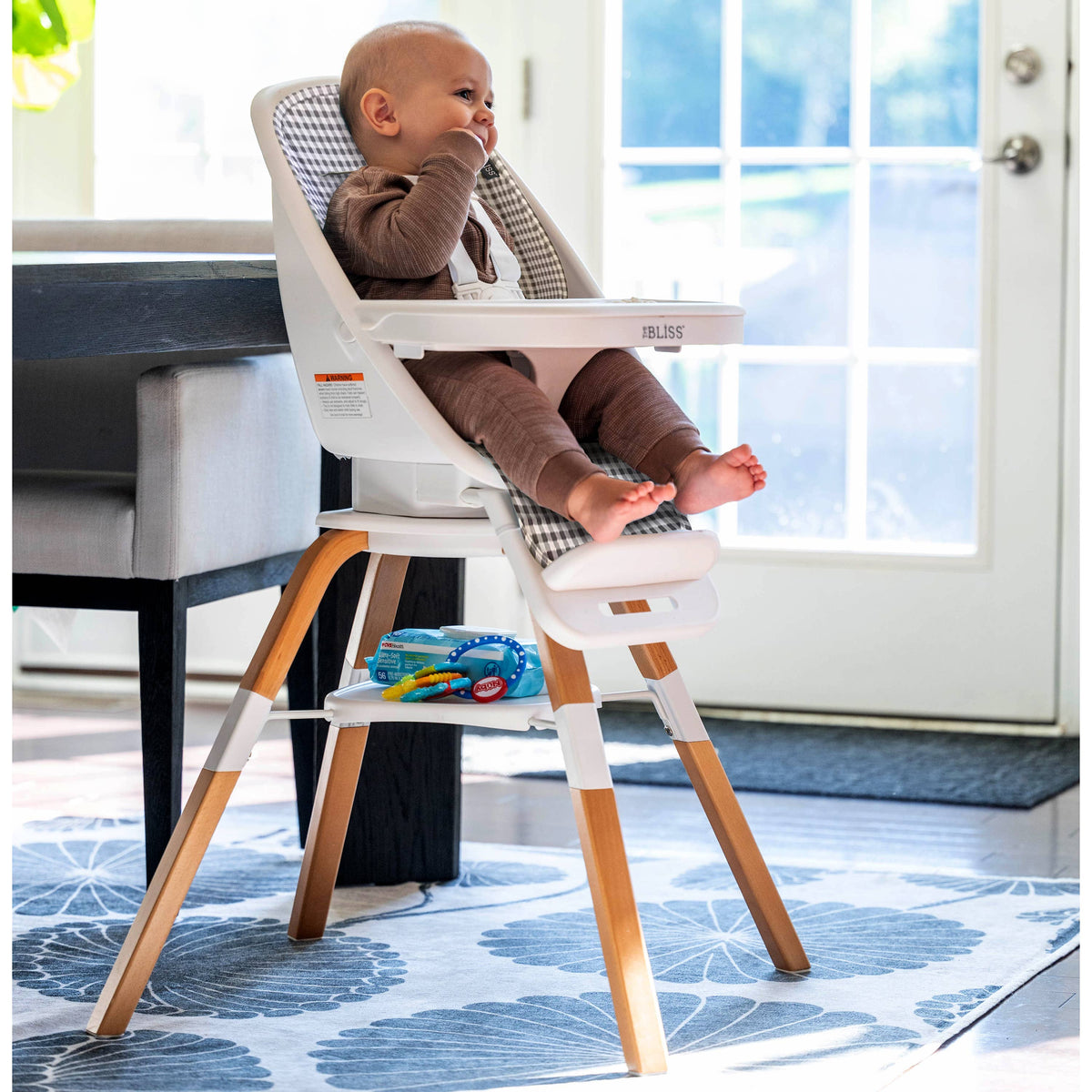 TruBliss Baby 2-in-1 Turn-A-Tot High Chair with 360 degree Swivel