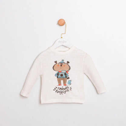 Brown Jacket, Tee & Pant Set