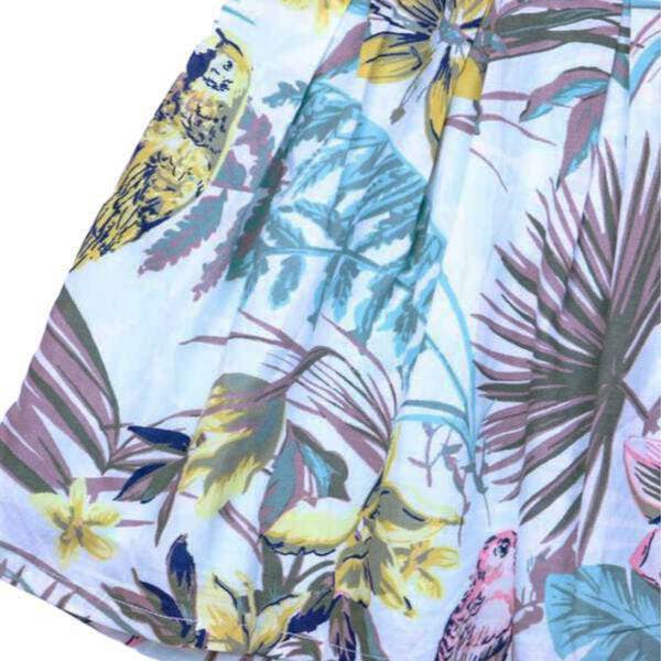 Tropical Parrot Print Dress