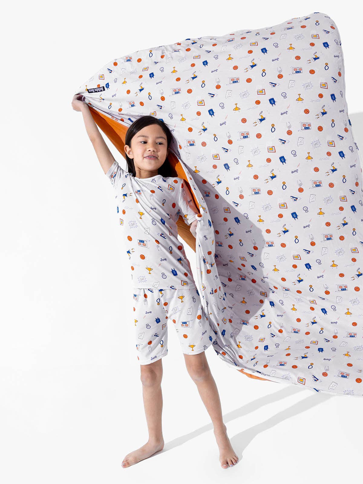 All Star Basketball Bamboo Kids Pajama Short Set