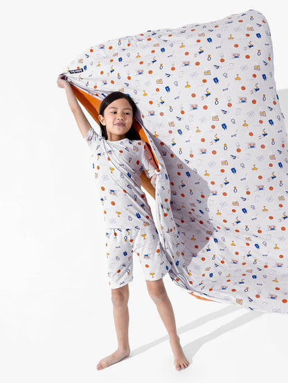 All Star Basketball Bamboo Kids Pajama Short Set