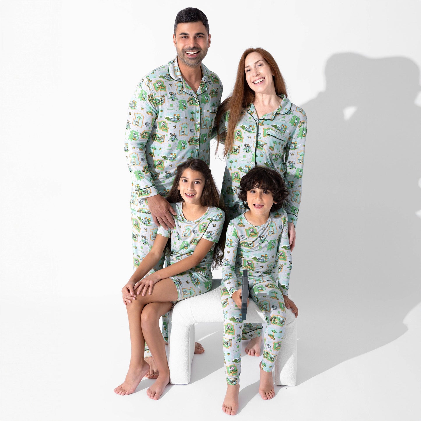 Minecraft Overworld Dreams Bamboo Kids Pajama Short Set