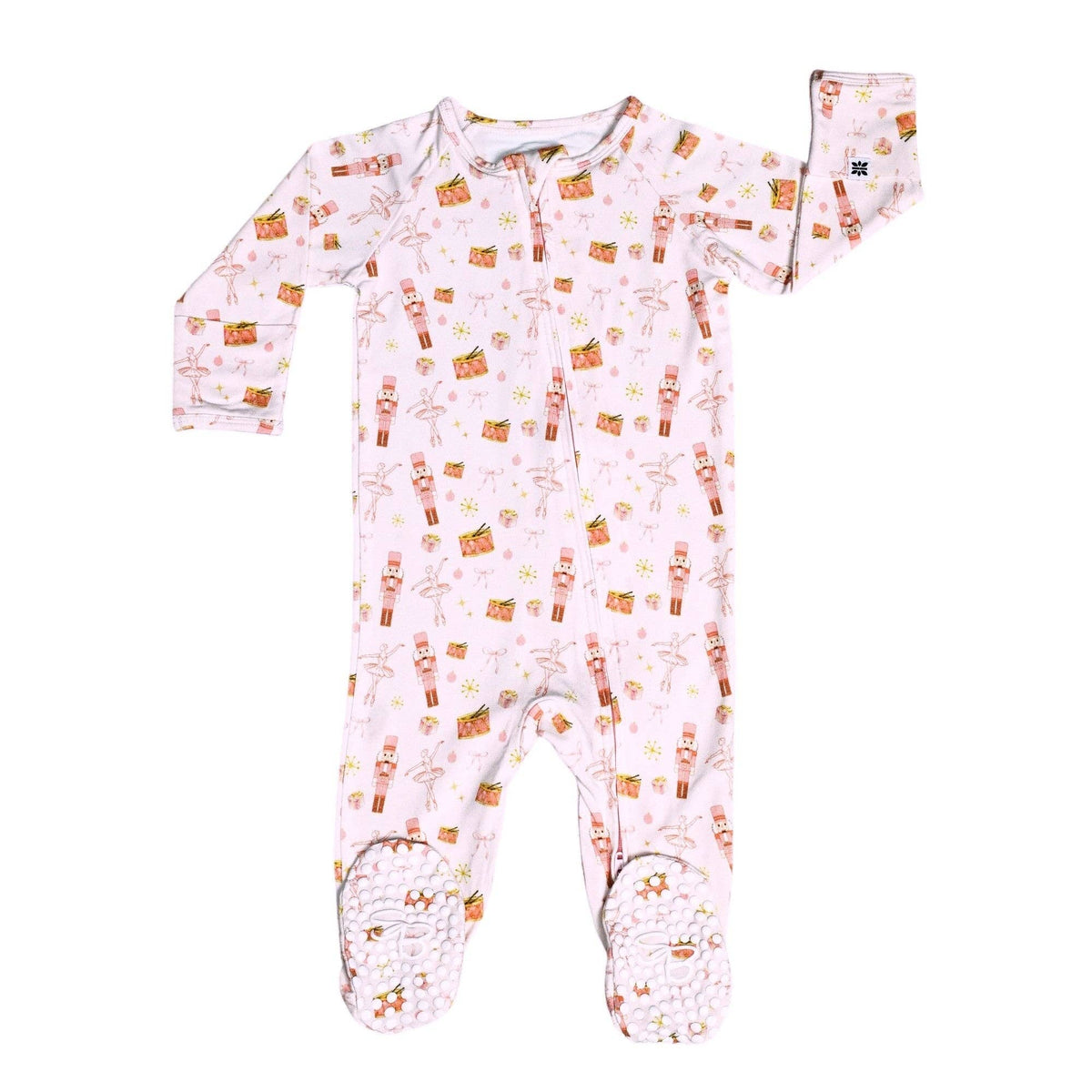 Bamboo Zipper Footie - Nutcracker Ballet