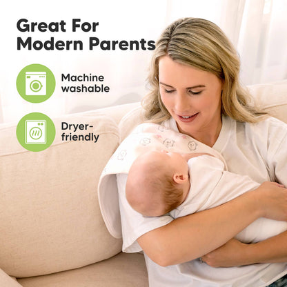 Sweet Charm 5-Pack Burp Cloths