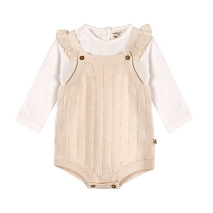 Ruffle Knit Baby Romper