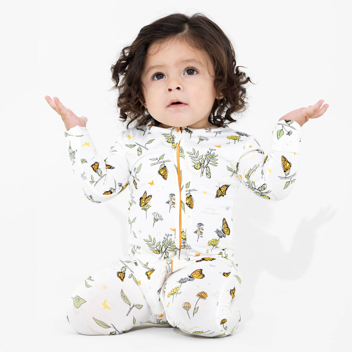 Monarch Butterfly Convertible Footie