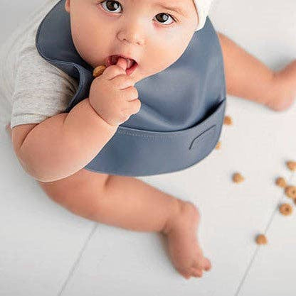 2 Soft Vegan Leather Bibs 0-12 Months