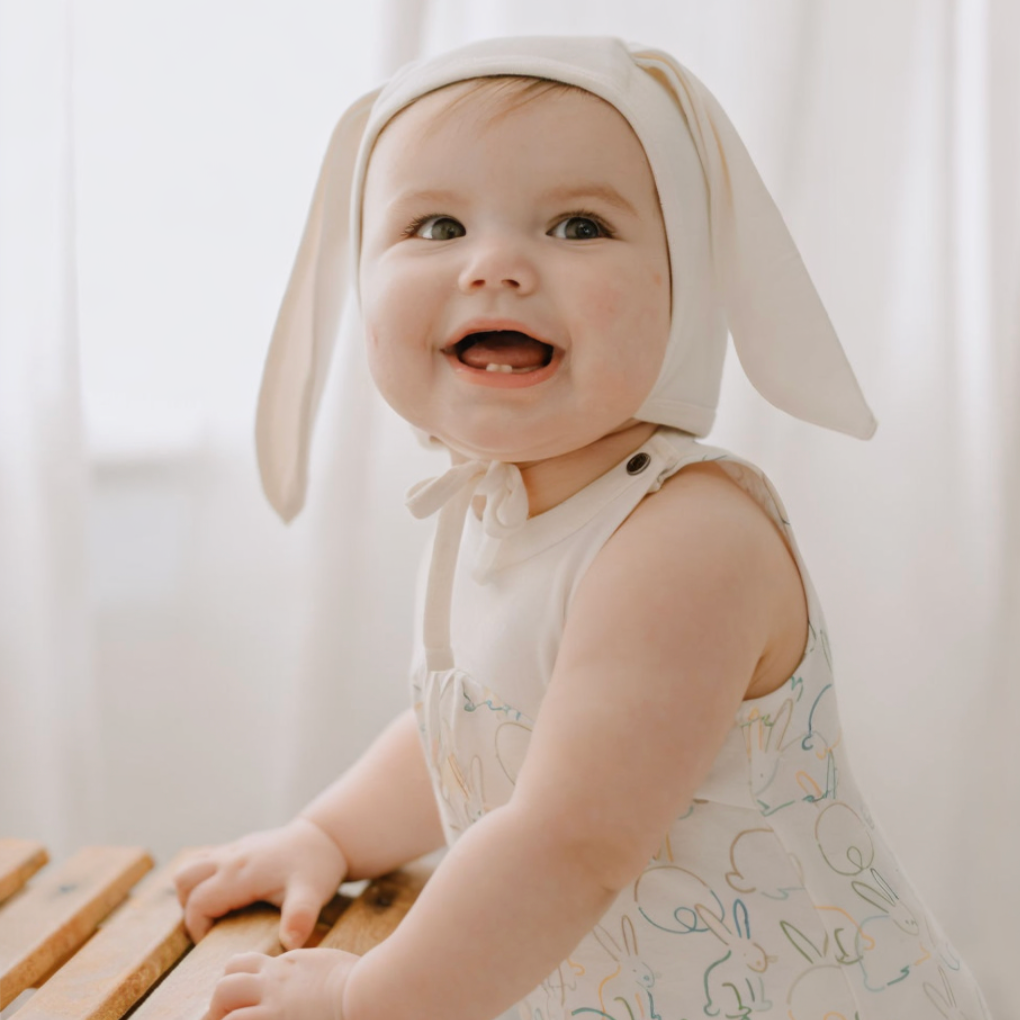 Baby kid organic Hat Bonnet with Ears