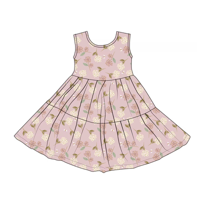 Hydrangea Sleeveless Twirl Dress