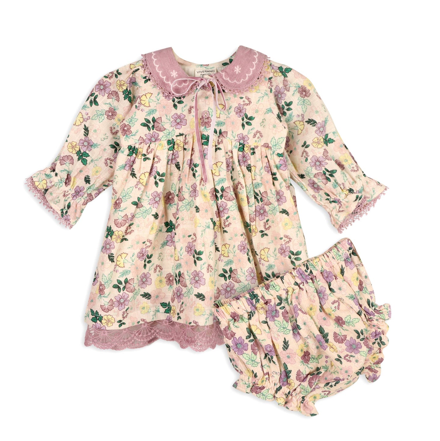 Floral Dress & Bloomer Set