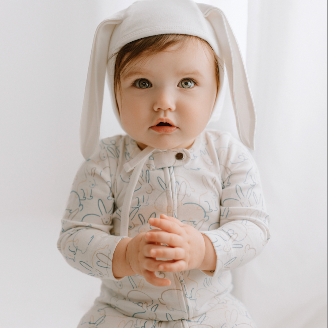 Baby kid organic Hat Bonnet with Ears