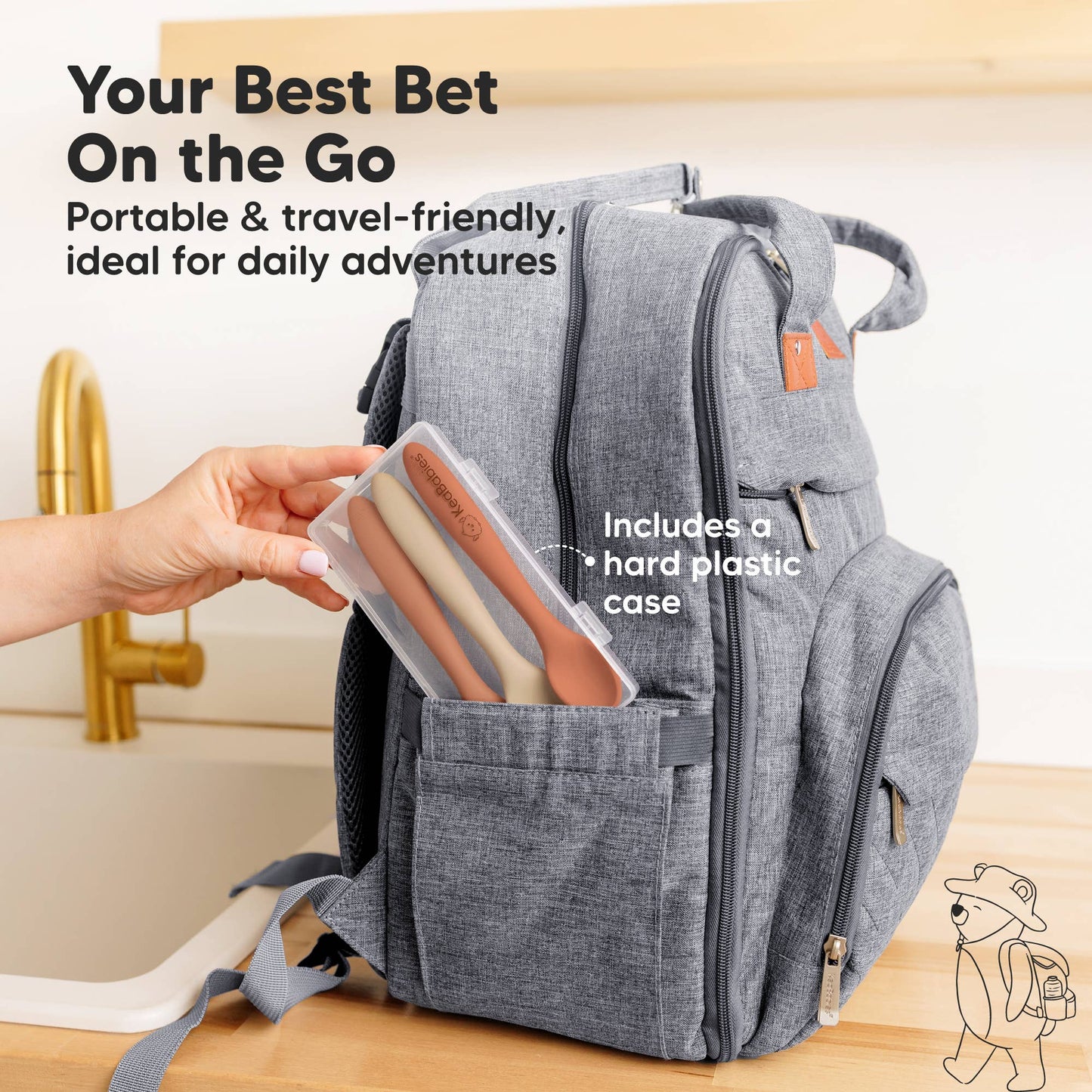 3-Pack Prep Silicone Baby Spoons