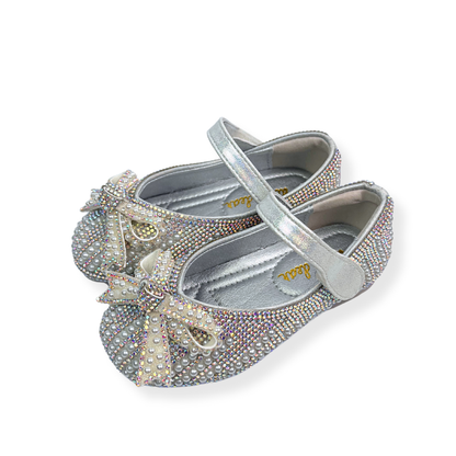 Pearl & Rhinestone Flat Shoes