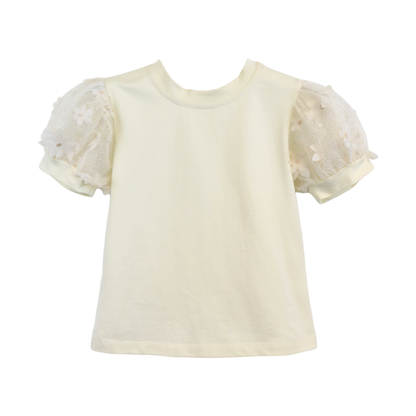 Floral Puff Sleeves Tee