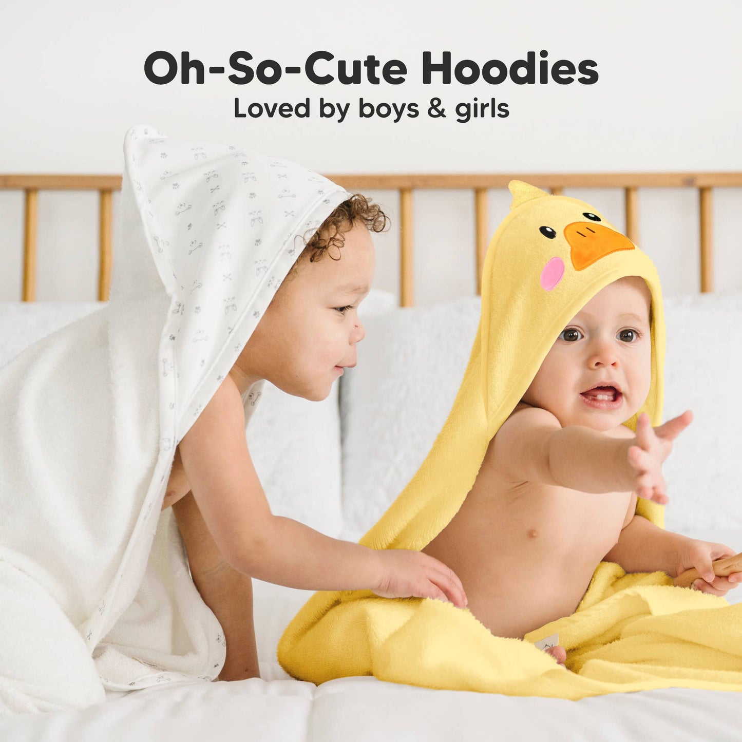 Duckling Cuddle Baby Hooded Towel