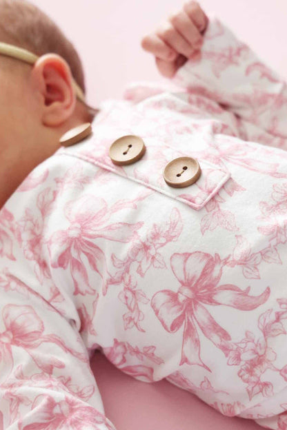 Fancy Frills Newborn Baby Knot Gown & Hat Set