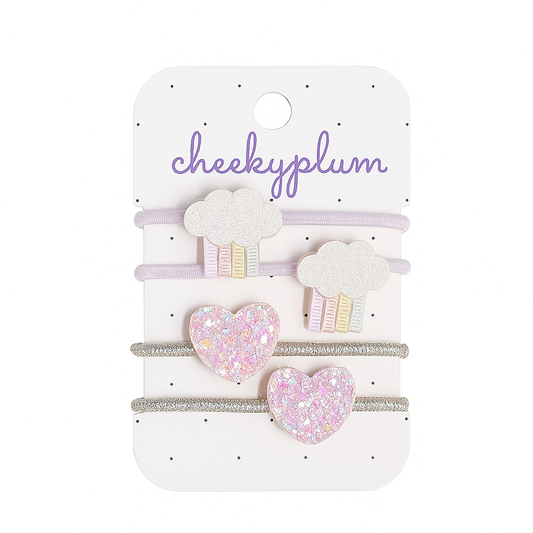 In the Clouds Ponytail Holders