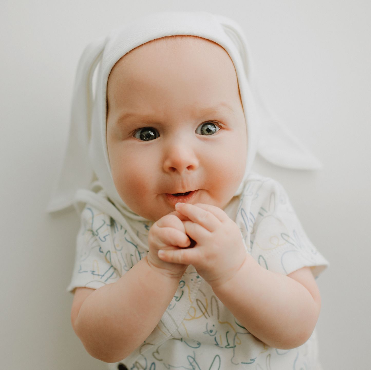 Baby kid organic Hat Bonnet with Ears