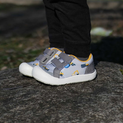 Grey Construction Toddler Sneakers