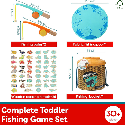 Topbright! Montessori Toddler Fishing Game