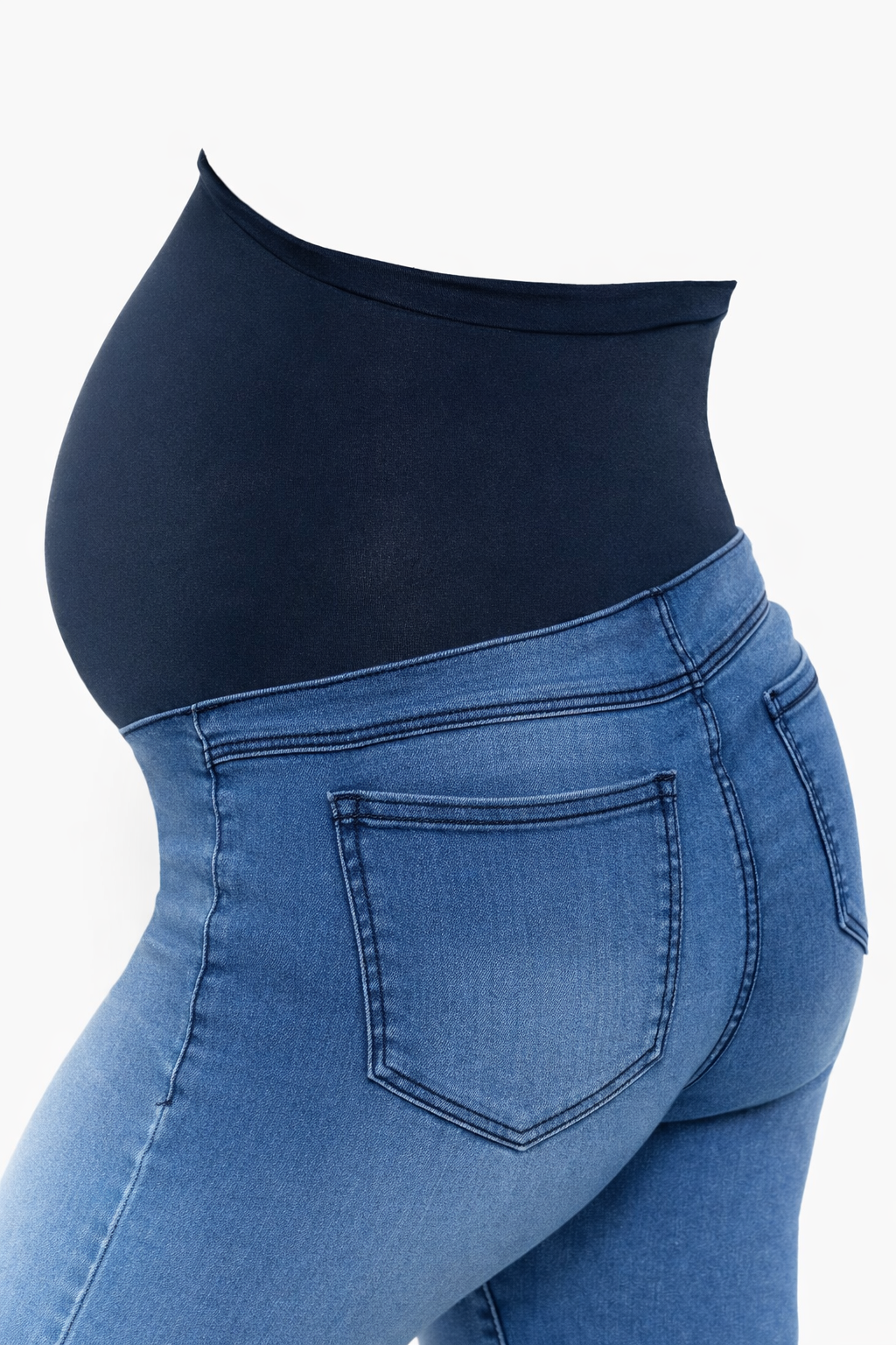 Maternity Wide Leg Jean w Bellyband
