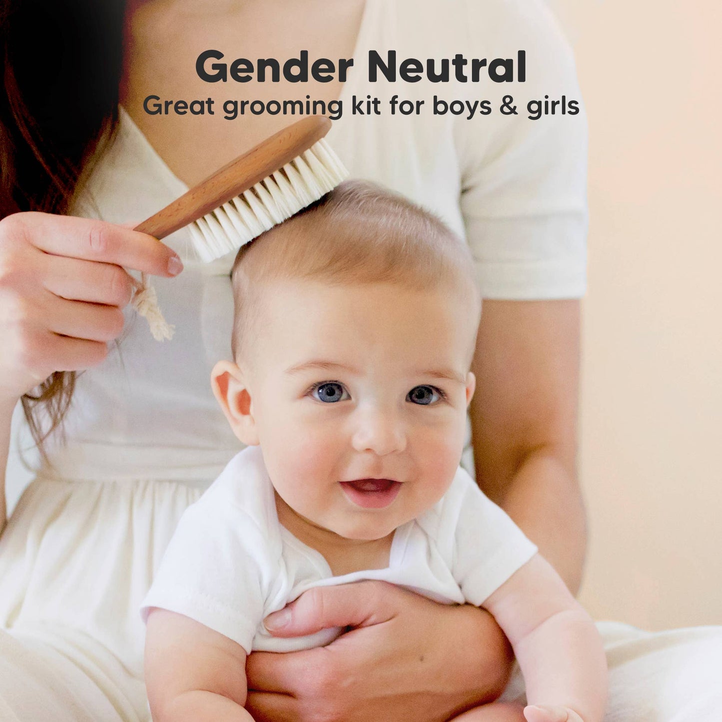 Baby Wooden Hairbrush Set