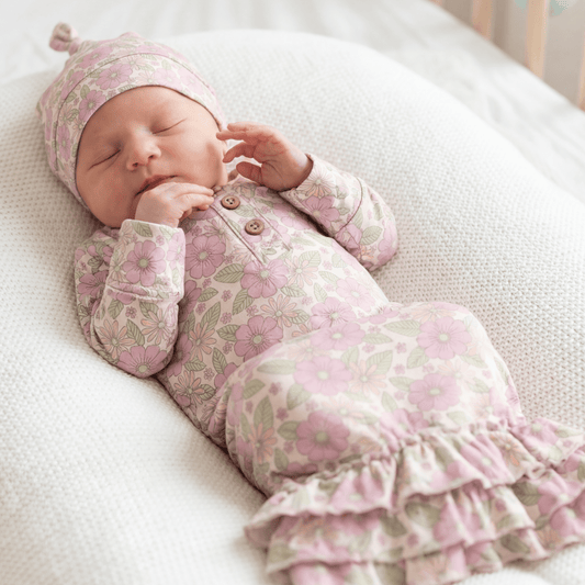 Groovy Love Ruffle Receiving Gown