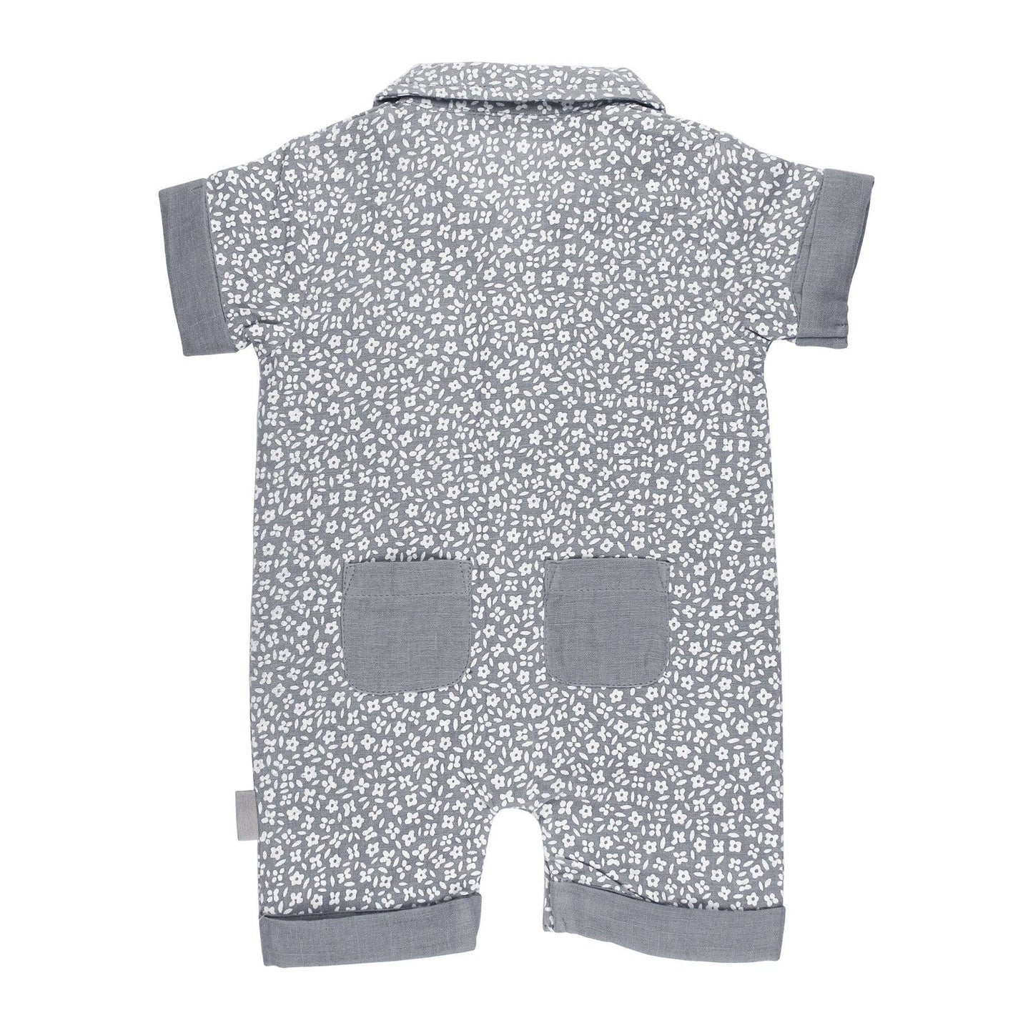 Blueberry Floral Muslin Coverall