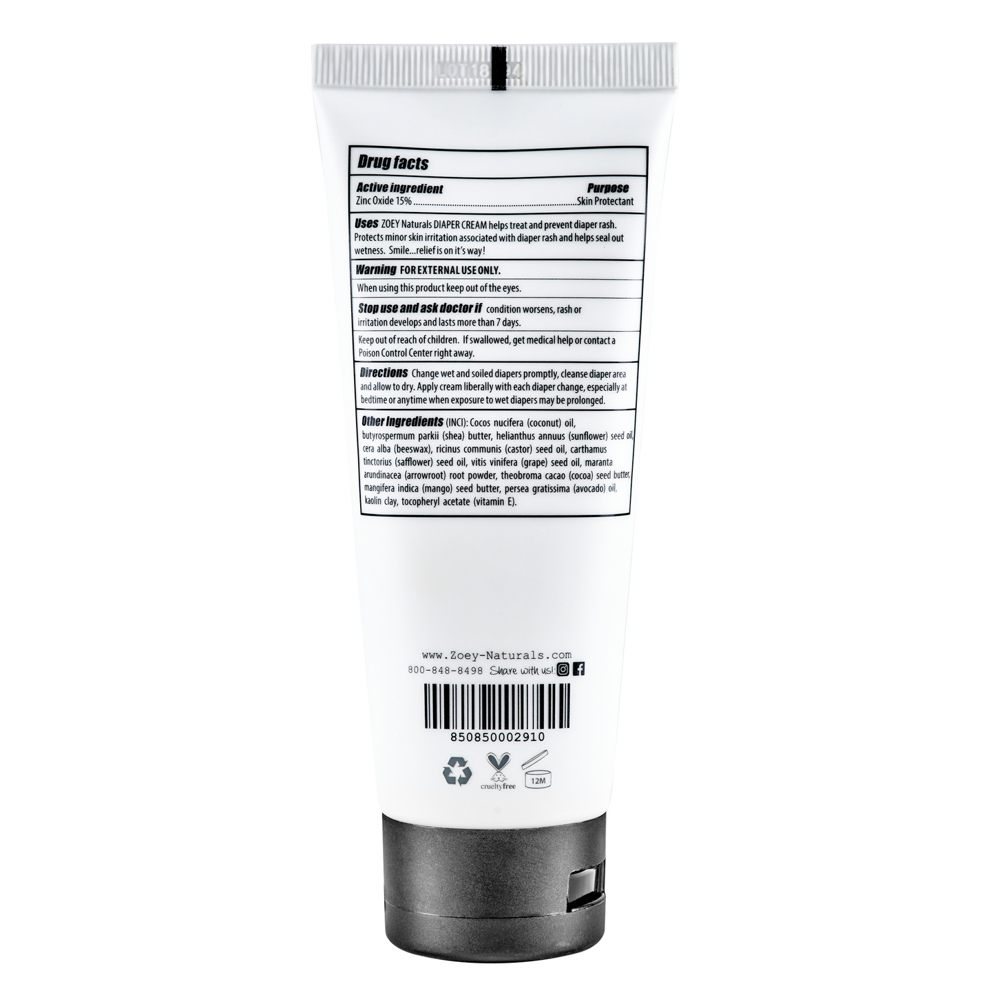 Fragrance-Free Diaper Cream - 3.4oz