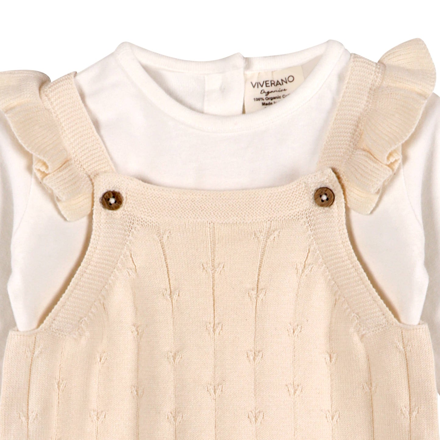 Ruffle Knit Baby Romper