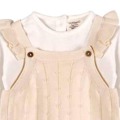 Ruffle Knit Baby Romper
