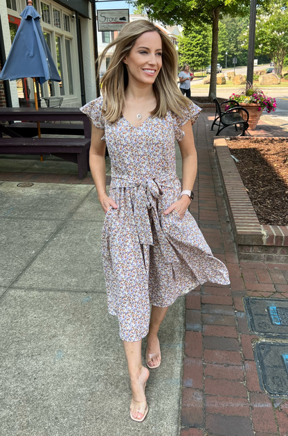 Belted Midi Dress