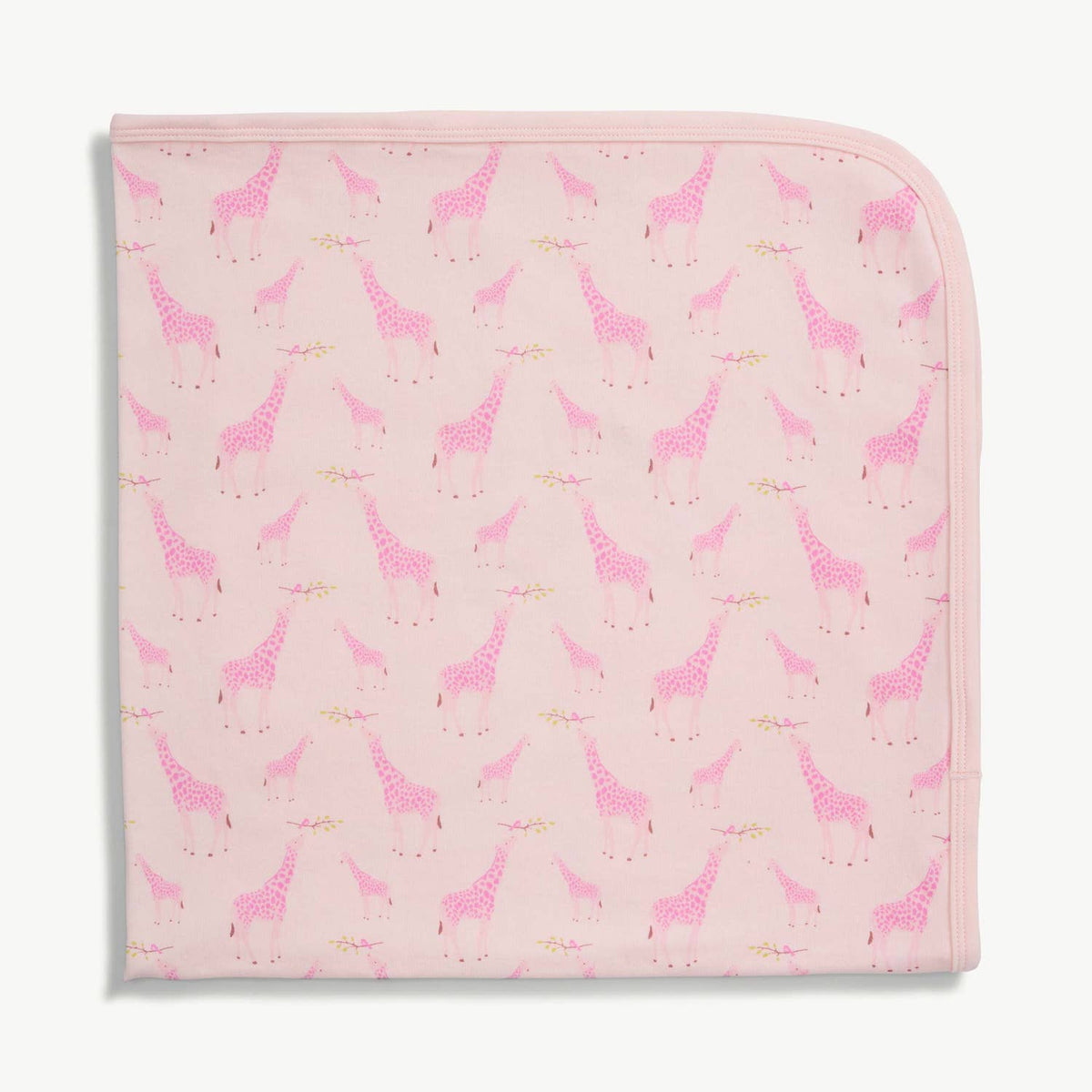 Pink Jolie Giraffe Organic Cotton Blanket