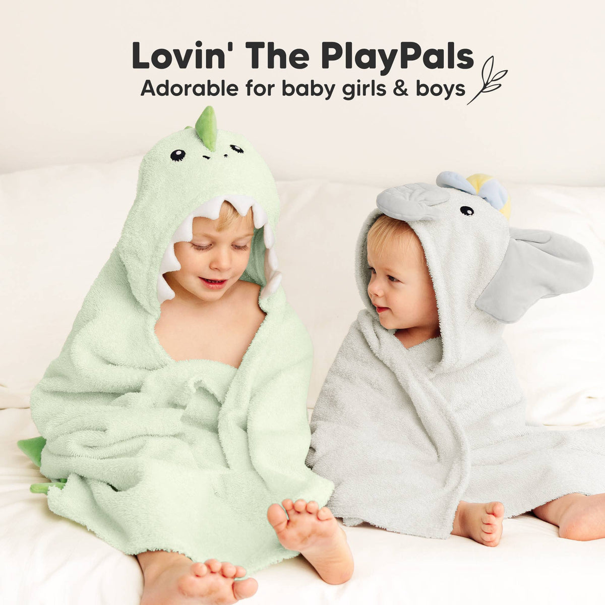 Dino Hooded Baby Bath Towel