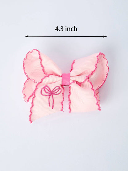 Bow Embroidered Hairpin
