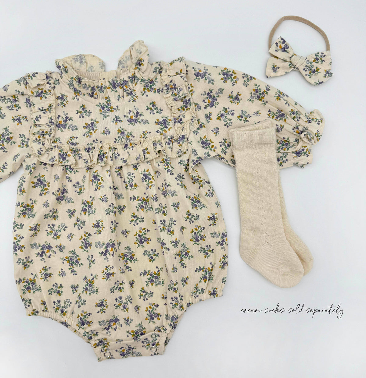 Viola Romper with Bow