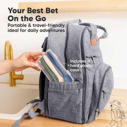 3-Pack Prep Silicone Baby Spoons