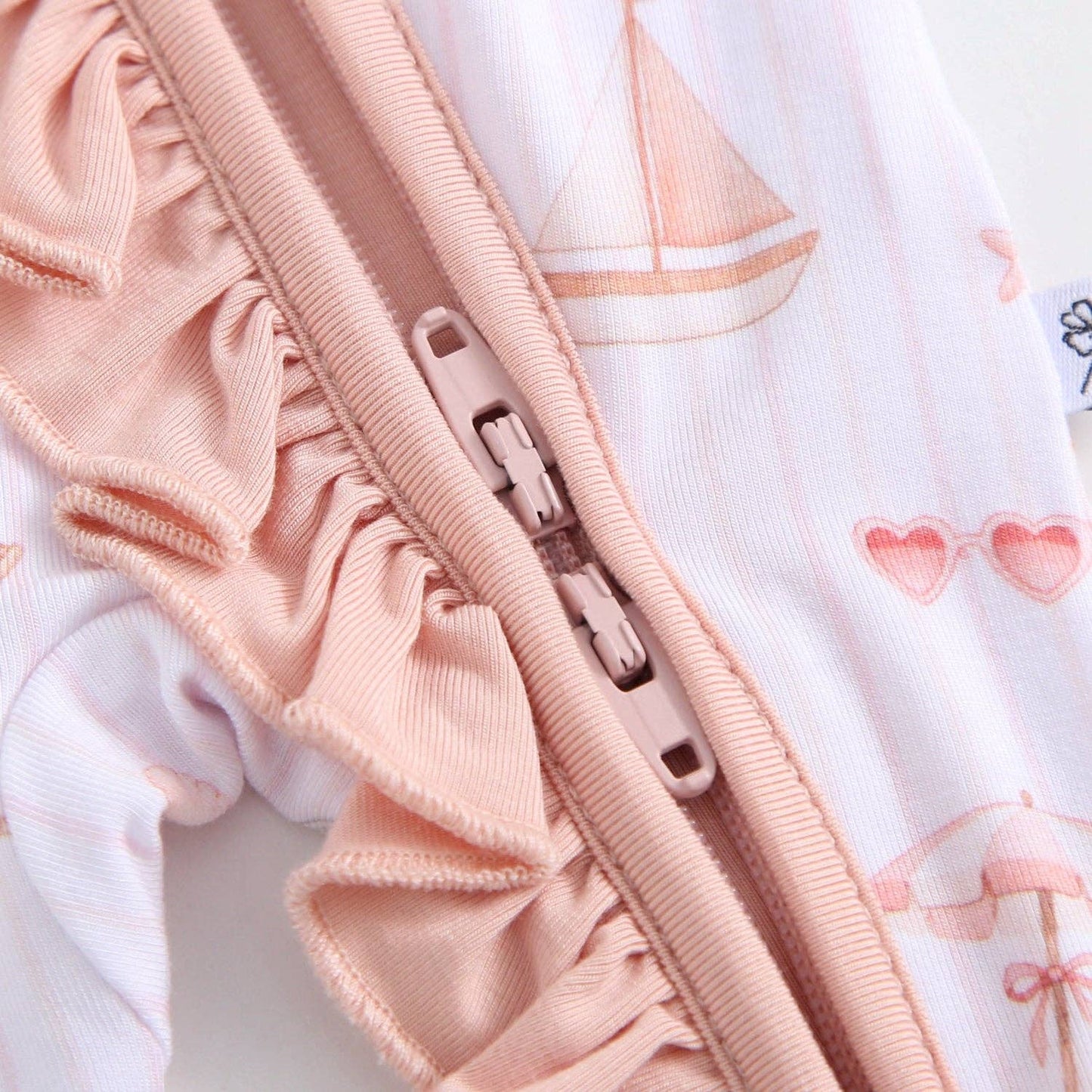 Beach Baby Ruffled Pjs