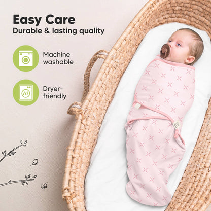 3pk Soothe Baby Swaddles 0-3 Months, Sleep Sack for Newborns