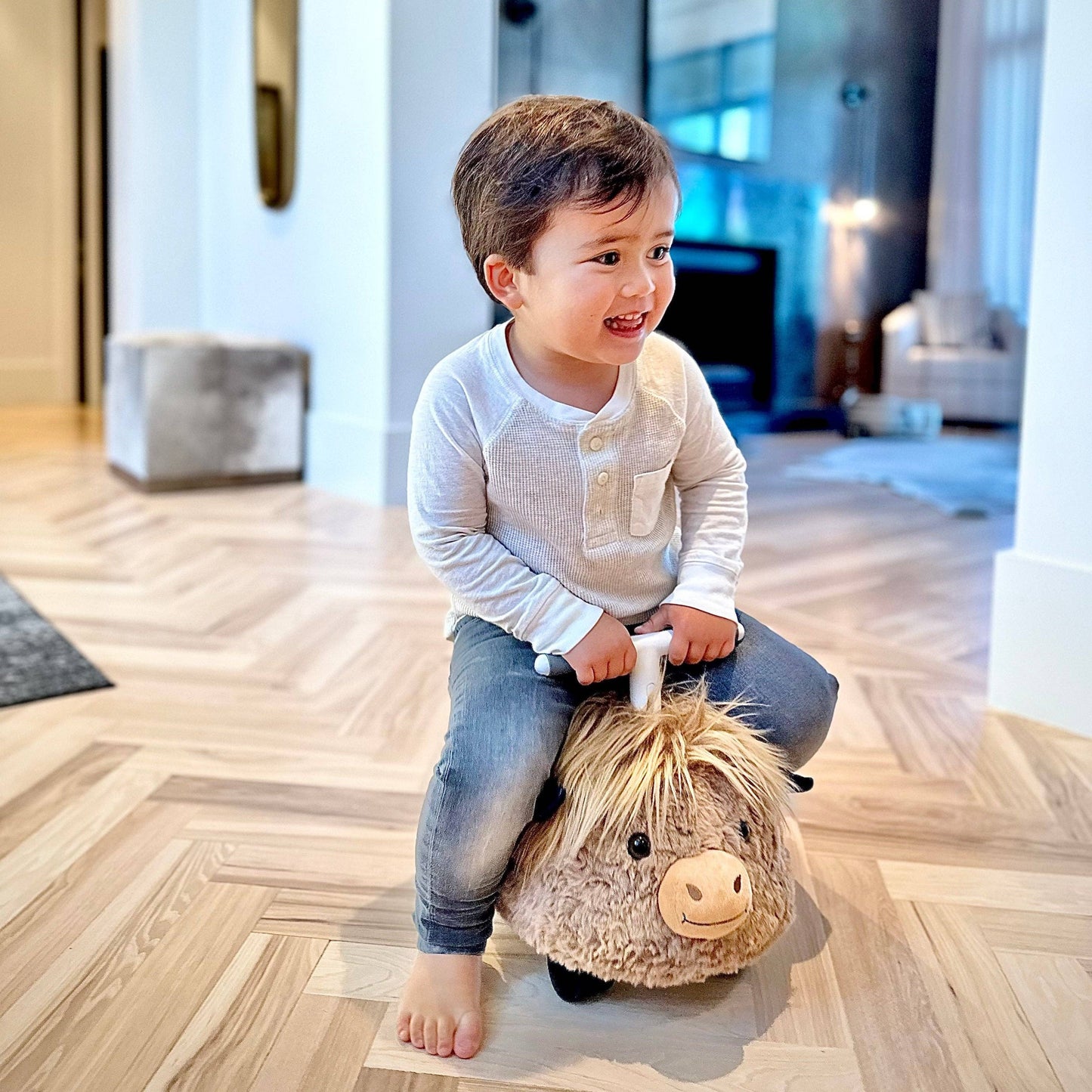 Highland Cow Hairies Ride-On Toy