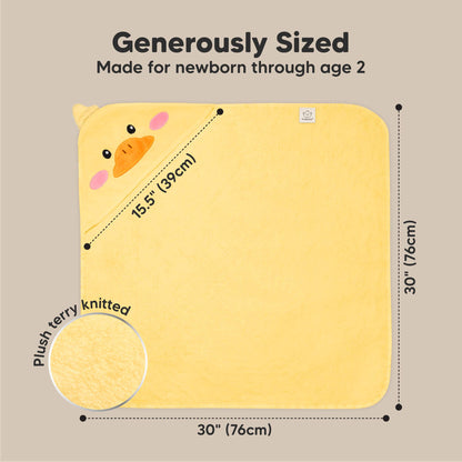 Duckling Cuddle Baby Hooded Towel