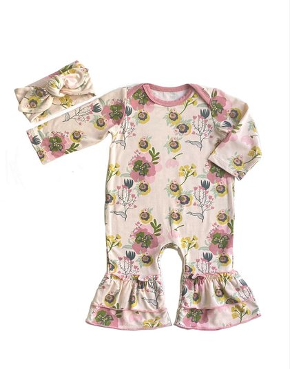 Ruffle Romper and Headwrap