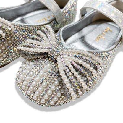 Pearl Bowtie Flat Shoes