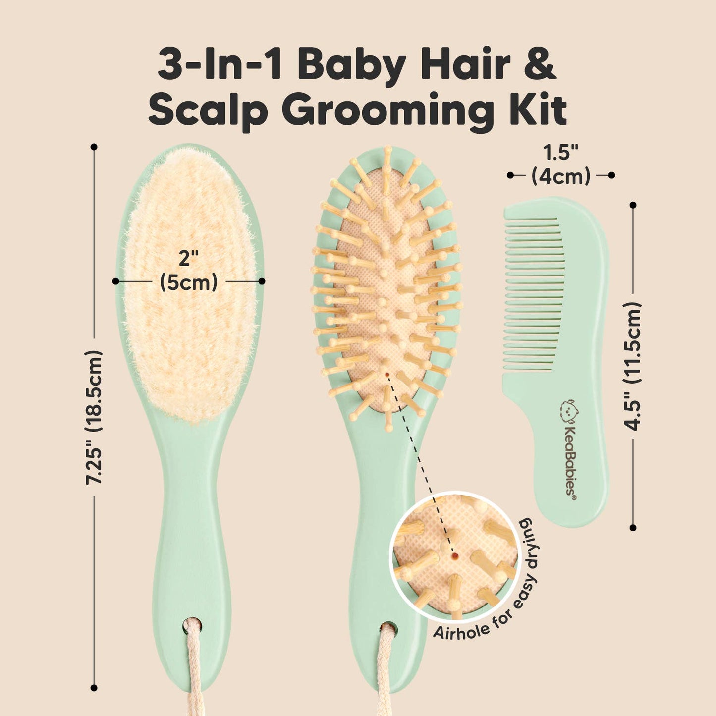 Baby Hair Brush & Comb Set