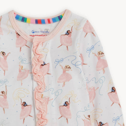 PRETTY PLIES MODAL FOOTIE W/ RUFF